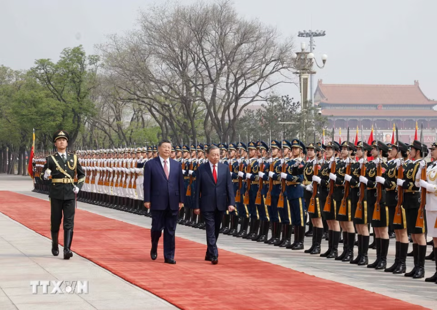 Trung Quốc bắn 21 loạt đại bác chào mừng Tổng Bí thư, Chủ tịch nước Tô Lâm thăm cấp Nhà nước